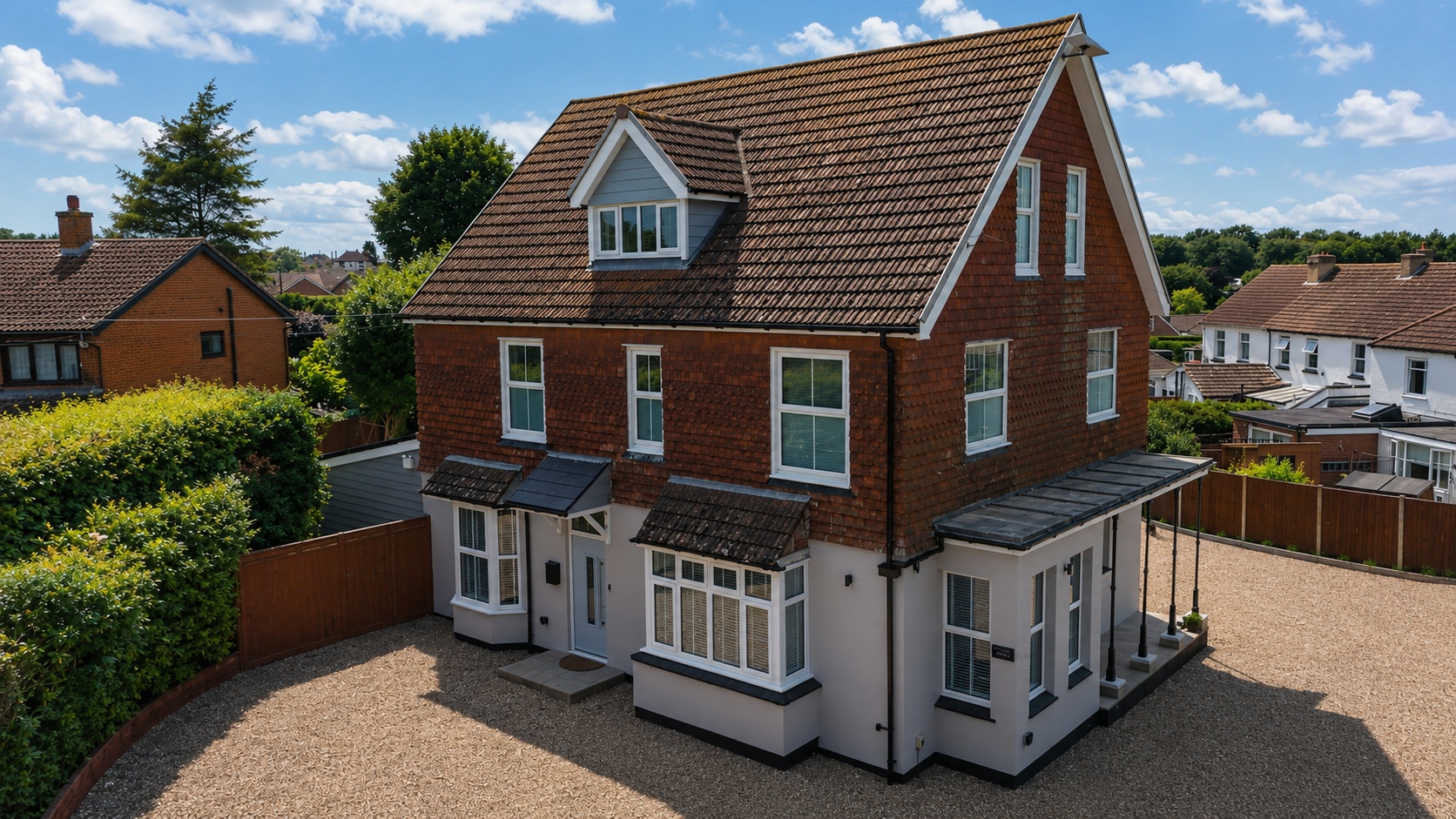 Aerial exterior photo of Victoria House